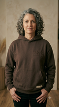 N&S Heavyweight Hoodie — Faded Espresso 100% cotton Womens